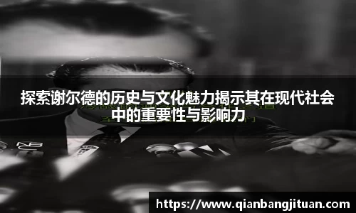 探索谢尔德的历史与文化魅力揭示其在现代社会中的重要性与影响力